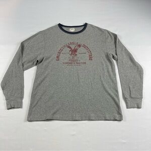 American Eagle Athletic Fit Long Sleeve Graphic Thermal Size Large